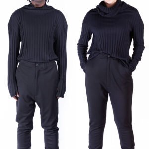 Tailored Slim Drop Crotch Pants