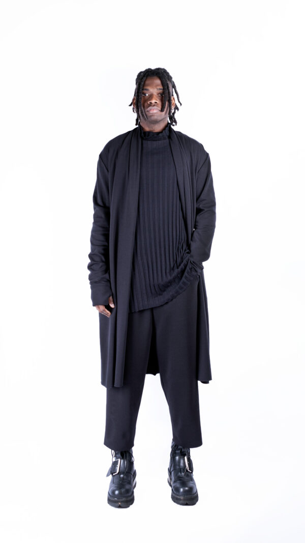 Long Jacket With Folds - Image 2