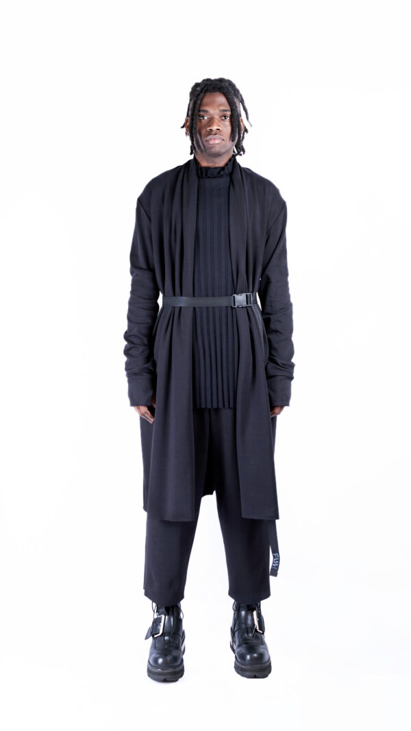 Long Jacket With Folds - Image 3