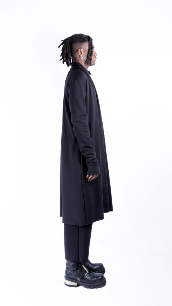 Long Jacket With Folds - Image 4