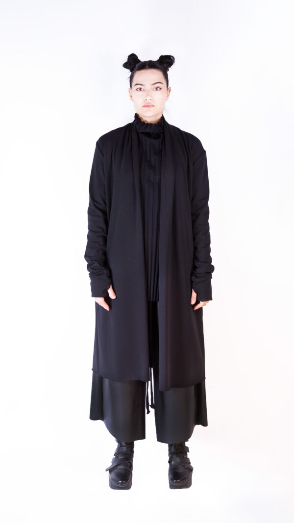 Long Jacket With Folds - Image 10