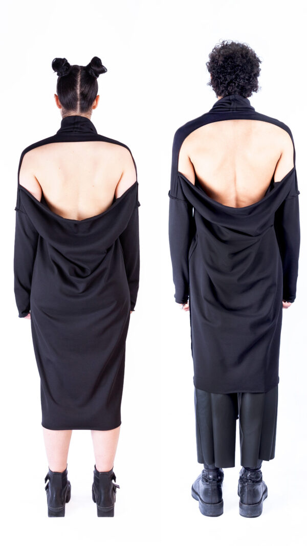 Draped Back Dress