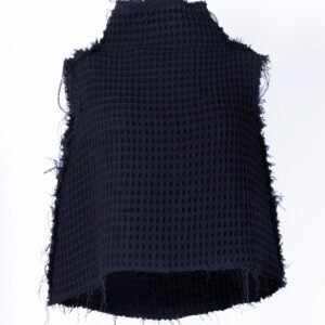 Short Wool Waffle Top / Vest