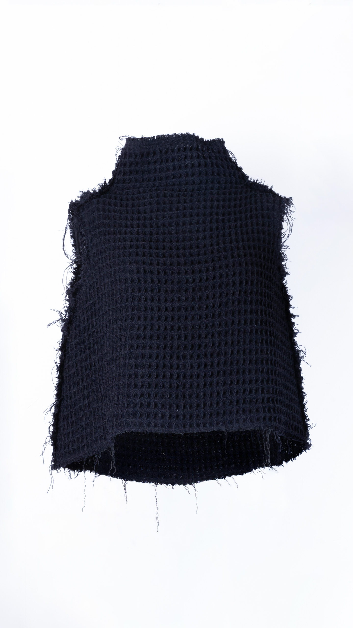 Short Wool Waffle Top / Vest